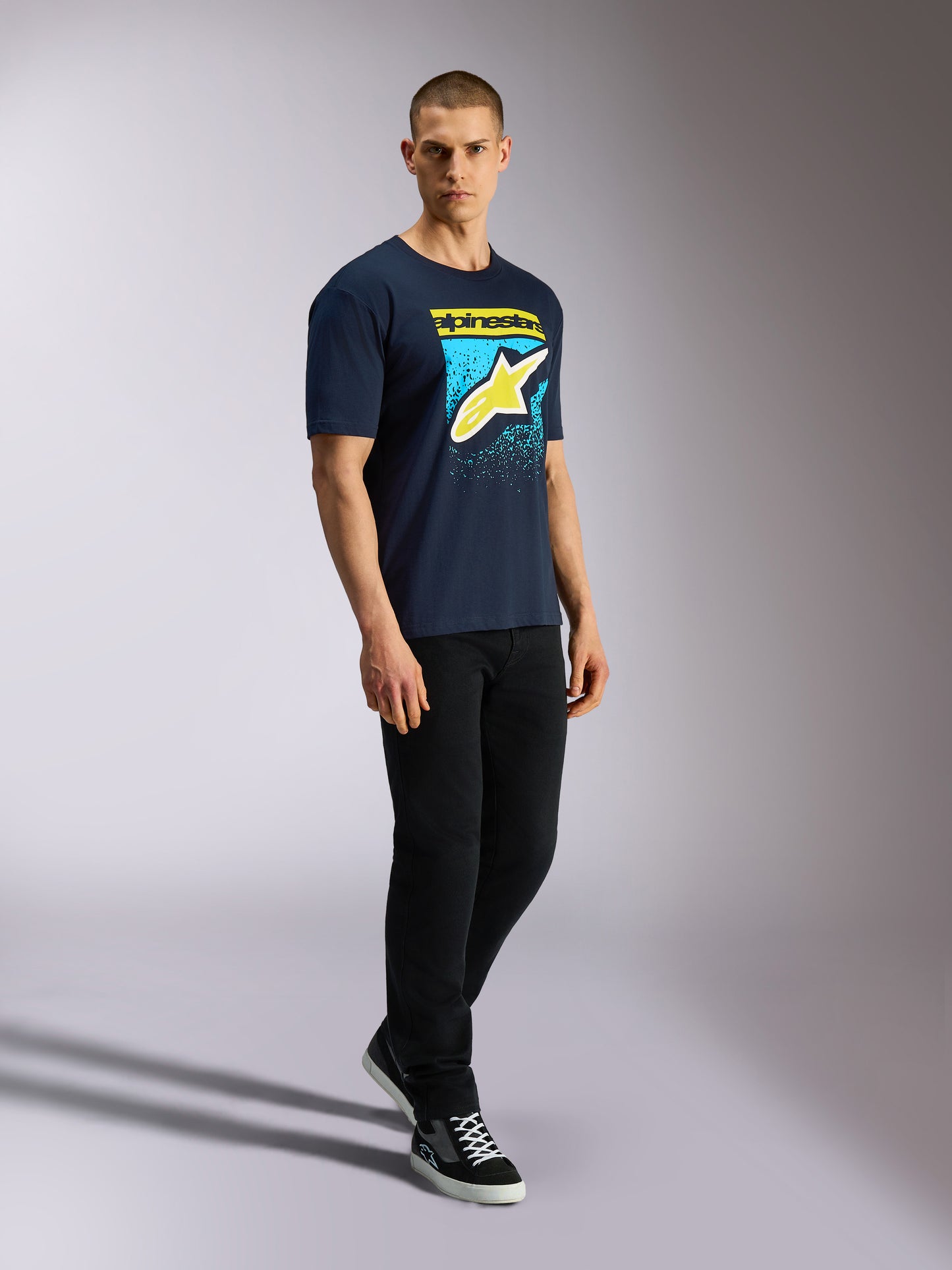 T-Shirt manches courtes Alpinestars Noka CSF - Bleu marine