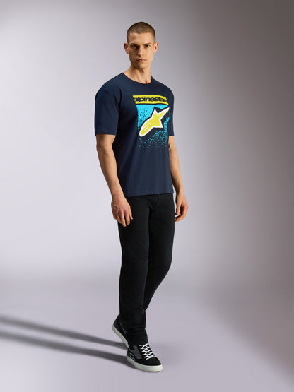 T-Shirt manches courtes Alpinestars Noka CSF - Bleu marine