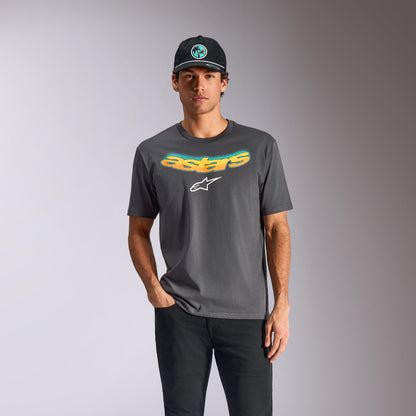 T-Shirt manches courtes Alpinestars Ellipsoid CSF - Gris charbon