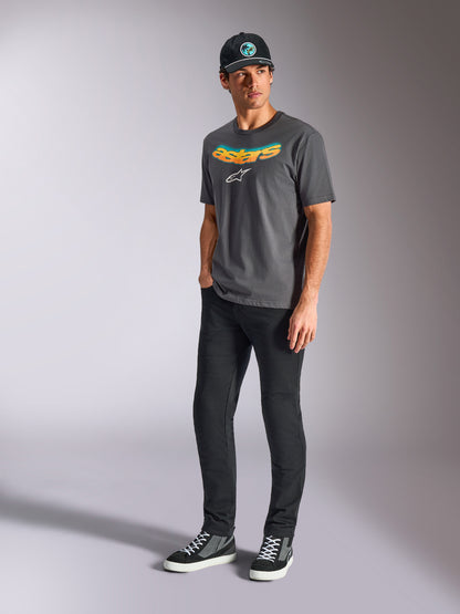 T-Shirt manches courtes Alpinestars Ellipsoid CSF - Gris charbon