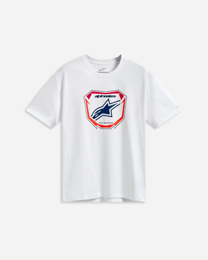 Maglietta a maniche corte Alpinestars Plate - Bianca