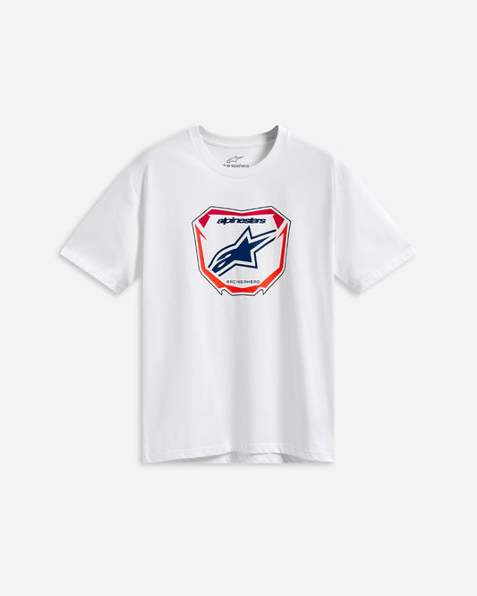 T-Shirt manches courtes Alpinestars Plate CSF - Blanc