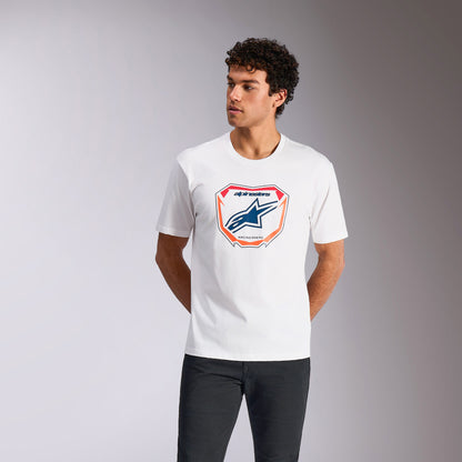 Maglietta a maniche corte Alpinestars Plate - Bianca