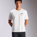 T-Shirt manches courtes Alpinestars Pop Helmet CSF - Blanc