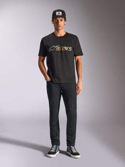 Maglietta a maniche corte Alpinestars Verdure Camo - Nera