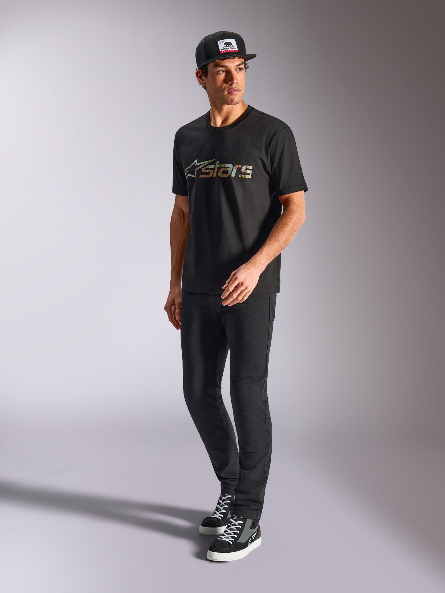 Maglietta a maniche corte Alpinestars Verdure Camo - Nera