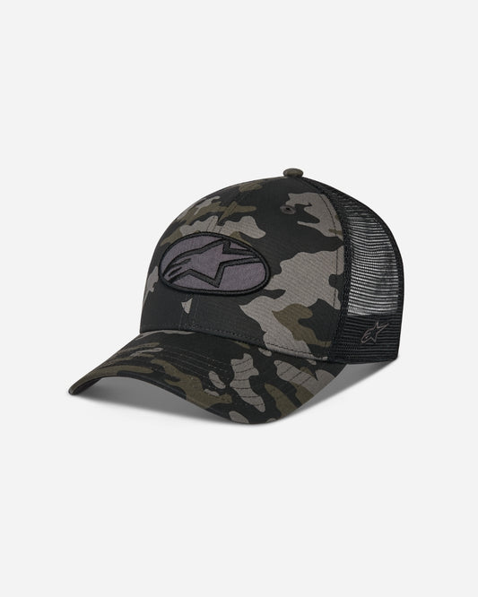 Casquette Alpinestars Oblique Camo Trucker - Camouflage noir/Noir