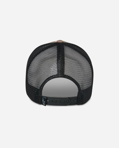 Alpinestars Oblique Camo Trucker Cap - Grün Camo/Schwarz
