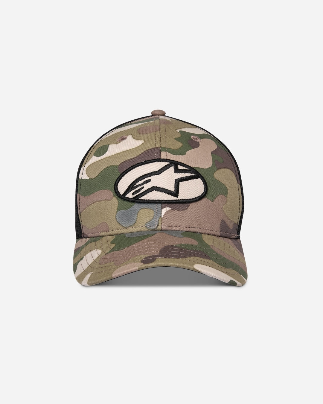Alpinestars Oblique Camo Trucker Cap - Grün Camo/Schwarz