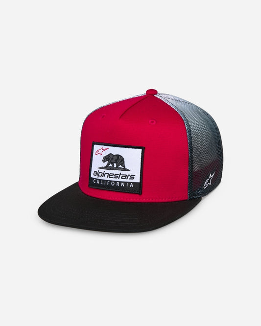 Casquette Alpinestars Cali Gradient Trucker - Rouge/Noir/Blanc