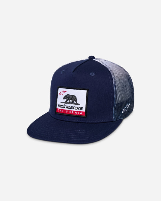 Casquette Alpinestars Cali Gradient Trucker - Bleu marine/Blanc