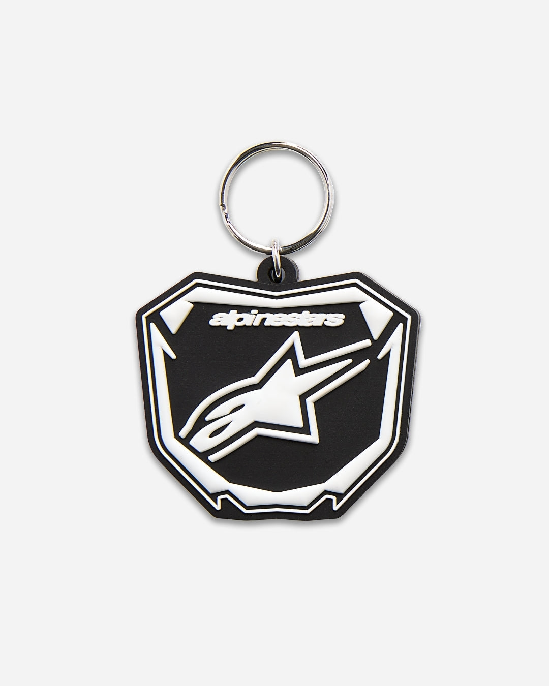 Porte-clés Alpinestars Plate Keyfob - Noir/Blanc