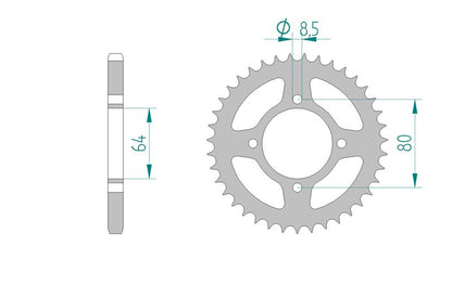 Couronne AFAM 12200 - 39 dents