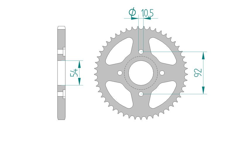 Couronne AFAM 12202 - 46 dents