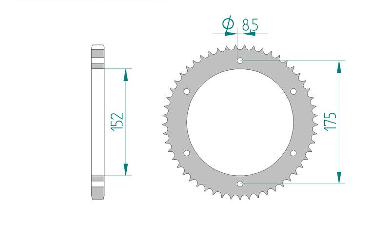 Couronne AFAM 12207 - 53 dents