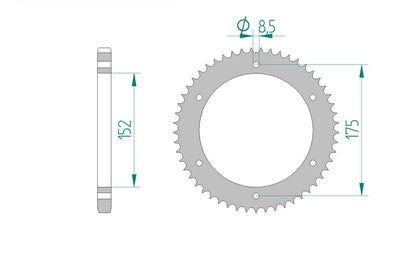 Couronne AFAM 12207 - 53 dents