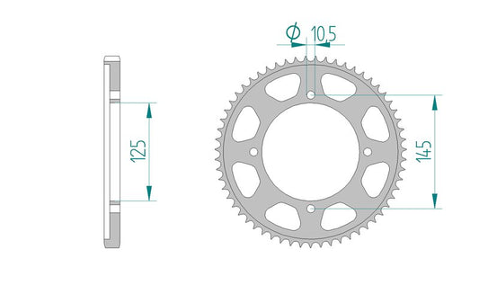 Couronne AFAM 12221 - 59 dents
