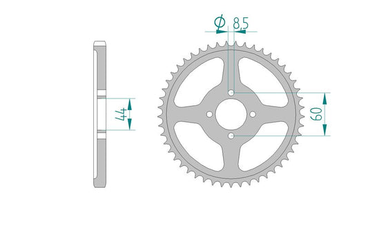 Couronne AFAM 12222 - 54 dents