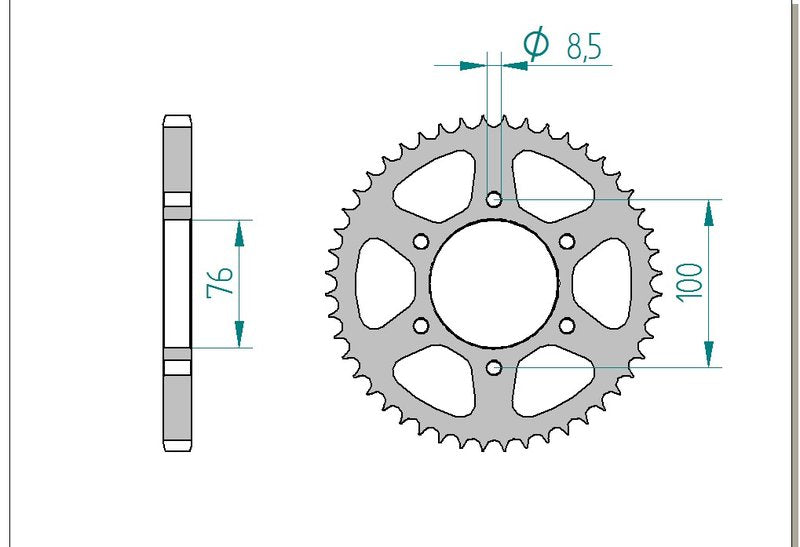 Couronne AFAM 12227 - 48 dents