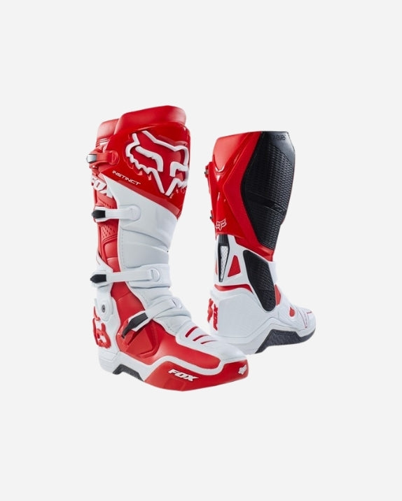 Fox Racing Instinct Boots - White/Red