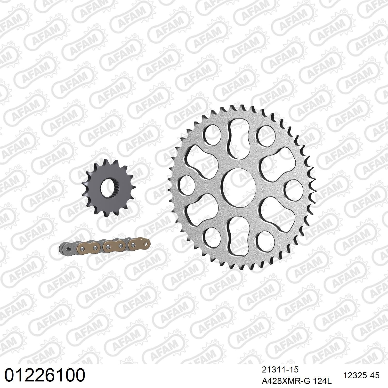 Kit chaîne AFAM Yamaha XG 250 Tricker (2005-2007)
