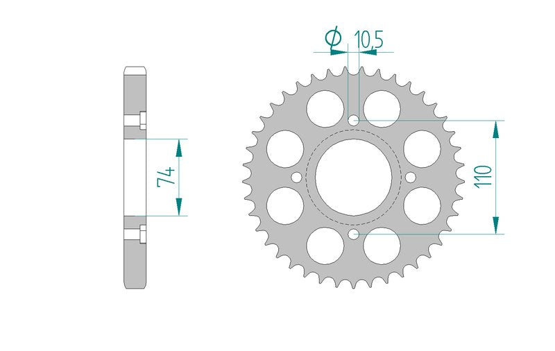 Couronne AFAM 12302 - 41 dents