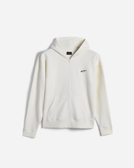 Sweat à capuche zippé Alpinestars Essentials Ageless - Blanc cassé