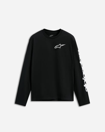 Alpinestars Trackside Long Sleeve Csf T-Shirt - Black/White
