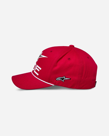 Alpinestars Ride Comp Snapback Cap – Rot/Weiß/Schwarz