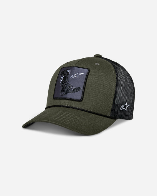 Casquette Trucker Alpinestars Booted - Militaire/Noir