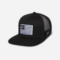 Cappellino da camionista piatto Alpinestars Flag - Nero/Nero