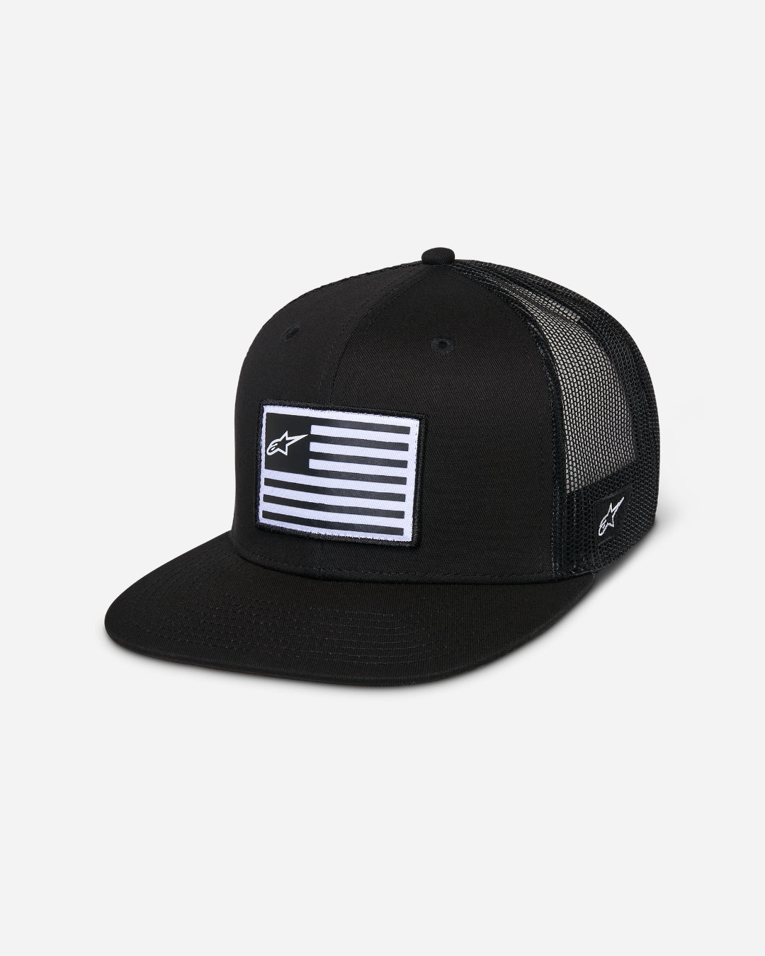 Casquette Trucker Alpinestars Flag Flat - Noir/Noir