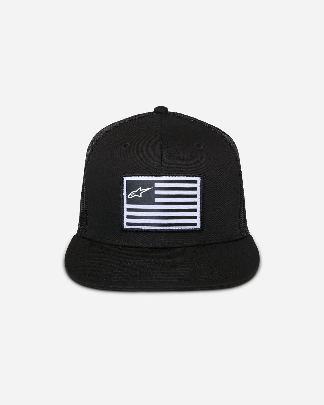 Casquette Trucker Alpinestars Flag Flat - Noir/Noir