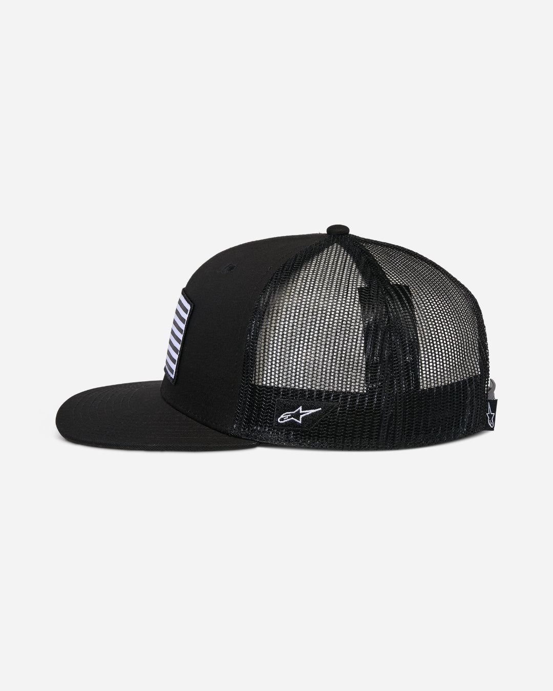 Casquette Trucker Alpinestars Flag Flat - Noir/Noir