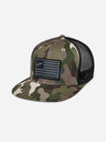 Cappellino da camionista piatto Alpinestars Flag - Verde/Nero mimetico