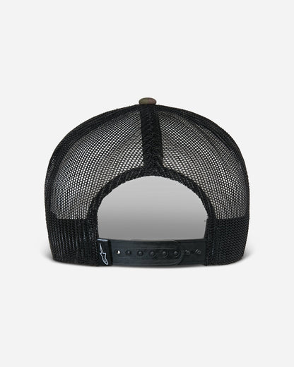 Casquette Trucker Alpinestars Flag Flat - Camouflage vert/Noir