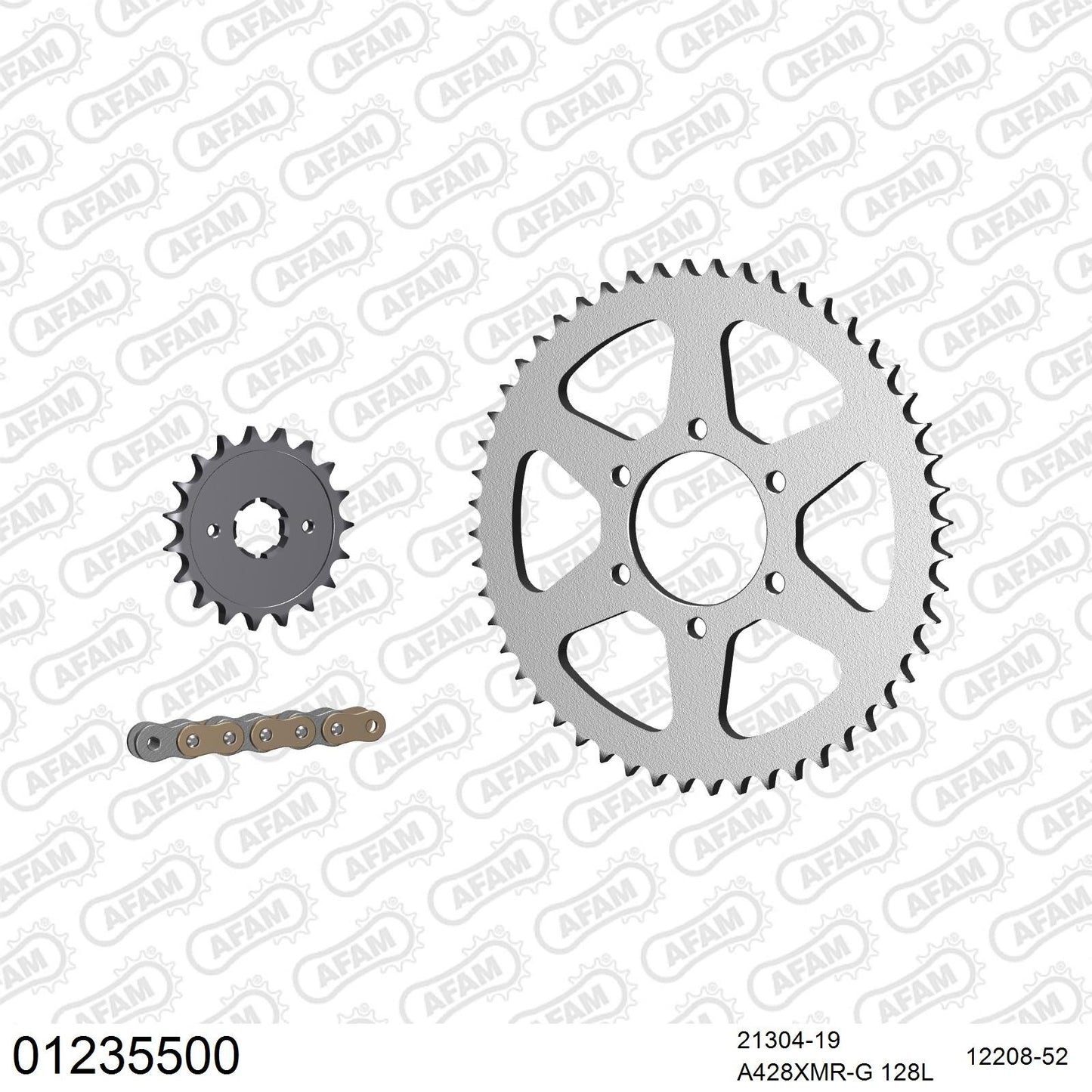 Kit chaîne AFAM Yamaha XT 350 (1990)