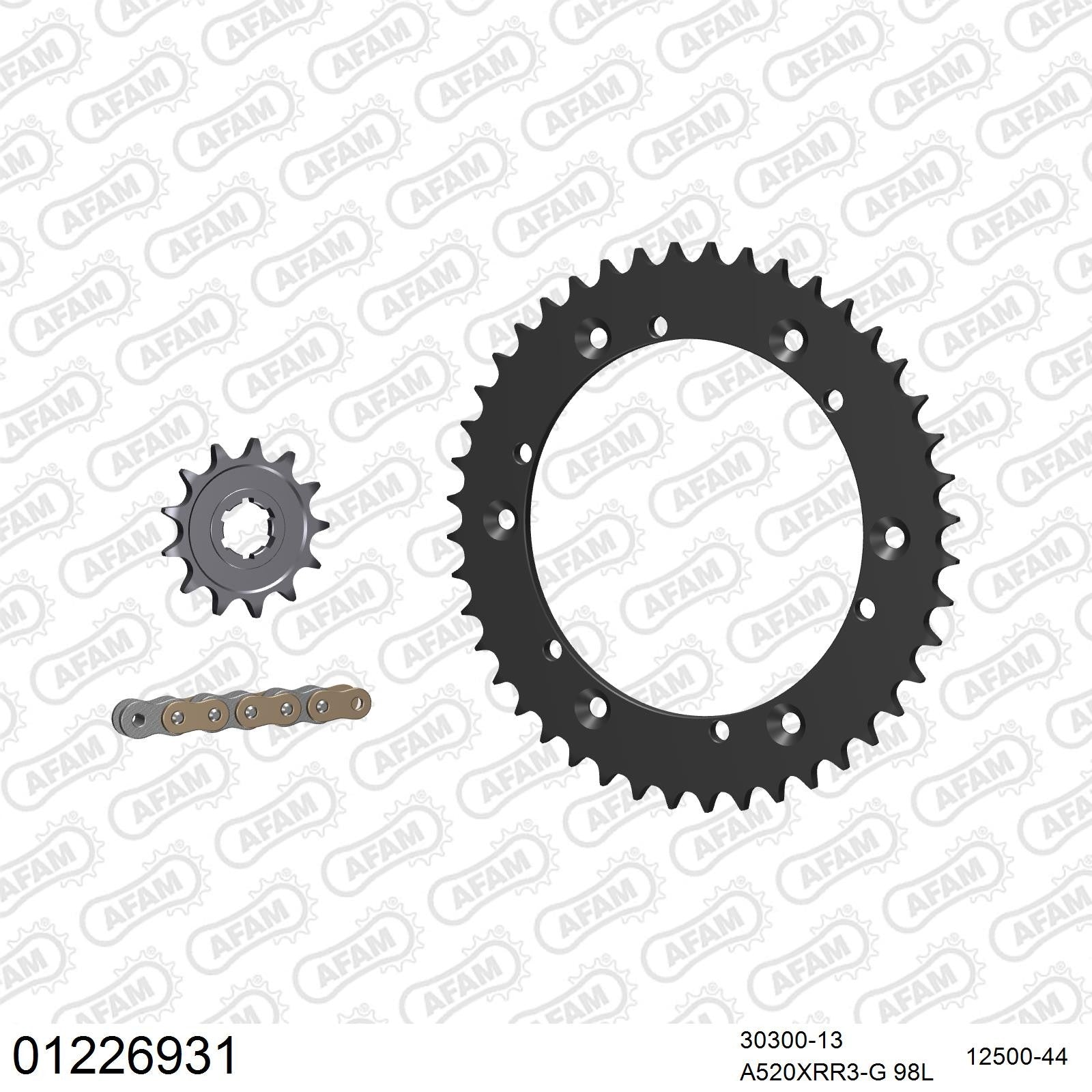Kit chaîne AFAM Yamaha YFM 350 R (2005-2012)