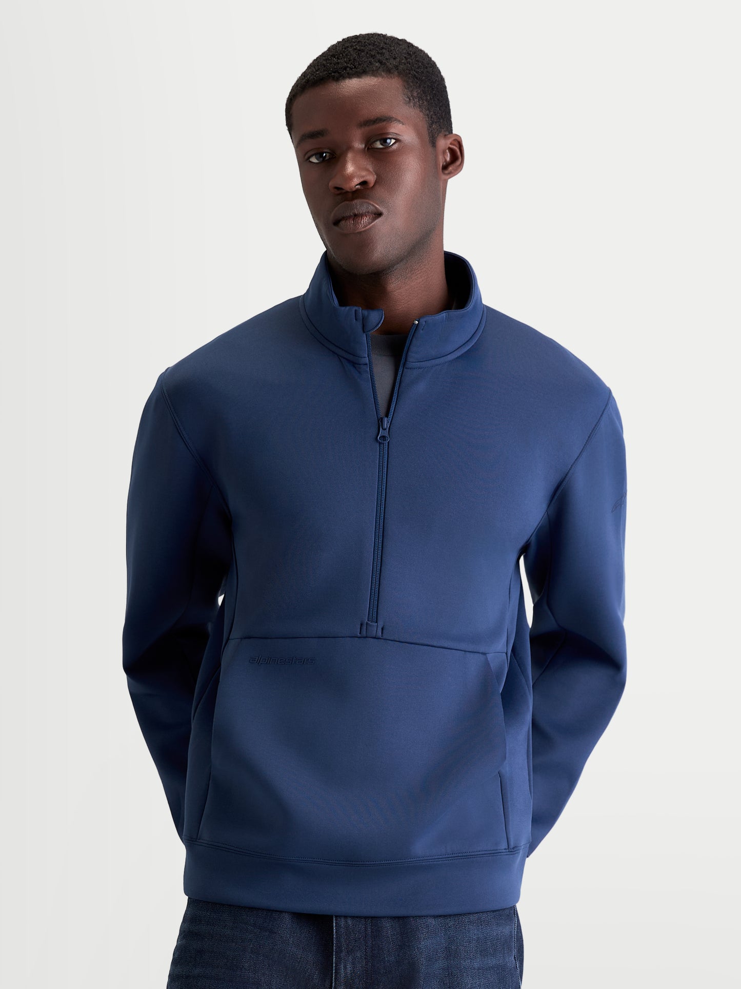 Felpa con mezza zip Alpinestars Apera - Nera