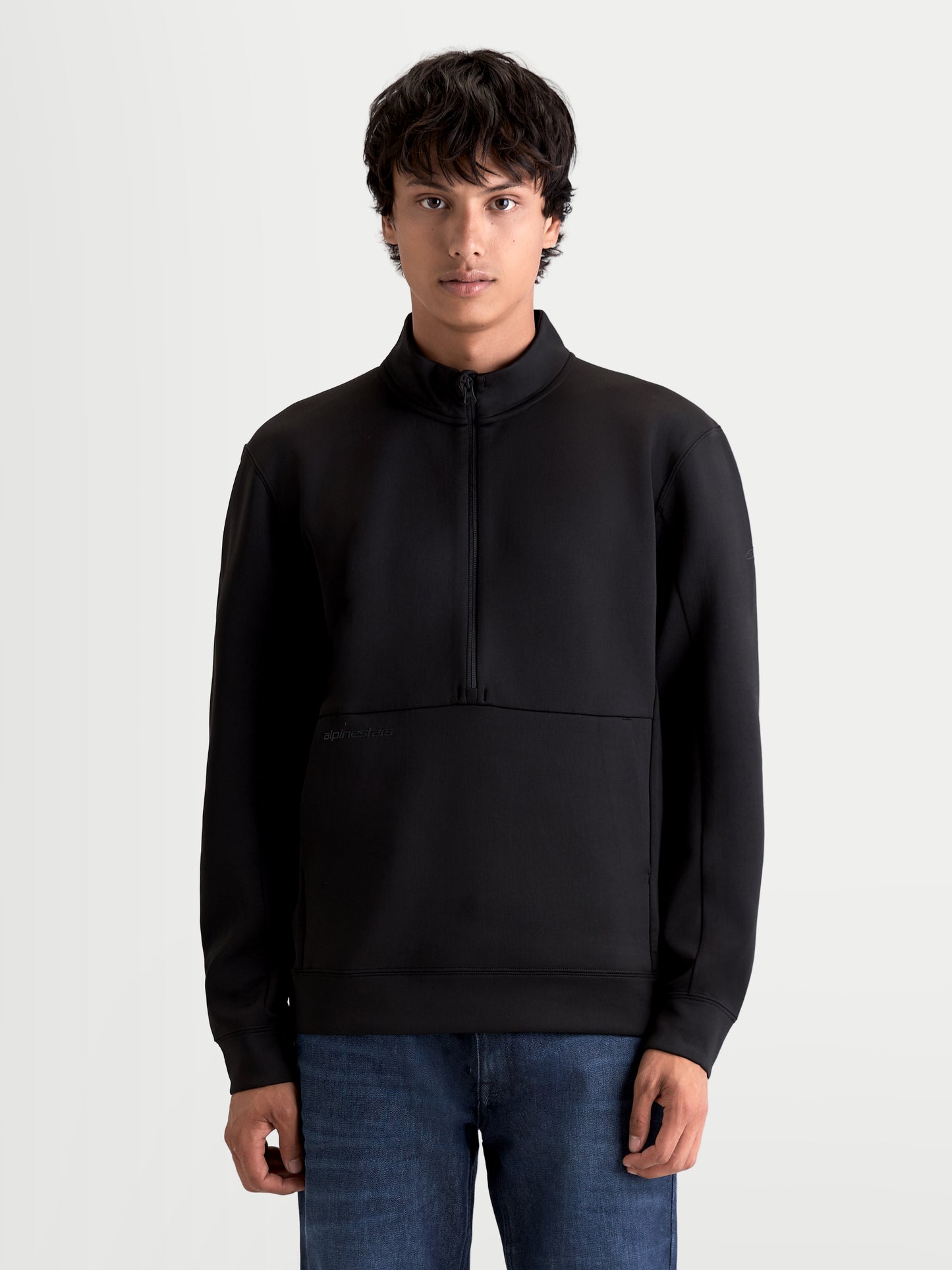 Felpa con mezza zip Alpinestars Apera - Nera