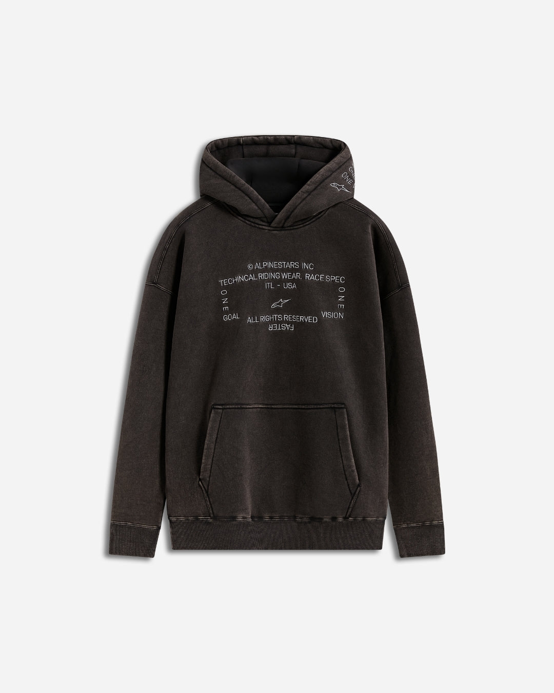 Alpinestars Infinite Washed Oversized Hoodie - Washed Black