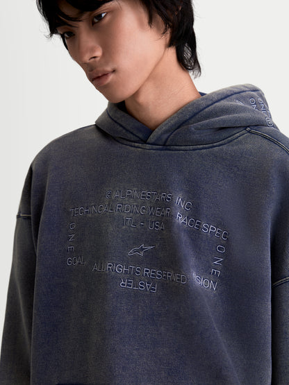 Alpinestars Infinite Washed Oversized Hoodie - Washed Navy