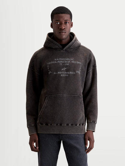 Alpinestars Infinite Washed Oversized Hoodie - Washed Schwarz
