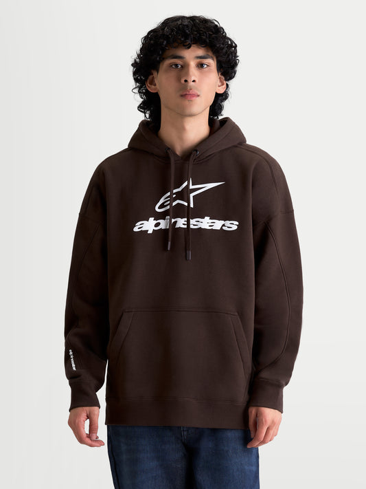 Felpa con cappuccio Alpinestars Prelude Oversize - Marrone