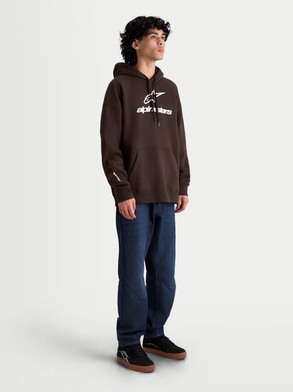 Sweat à capuche oversize Alpinestars Prelude - Marron