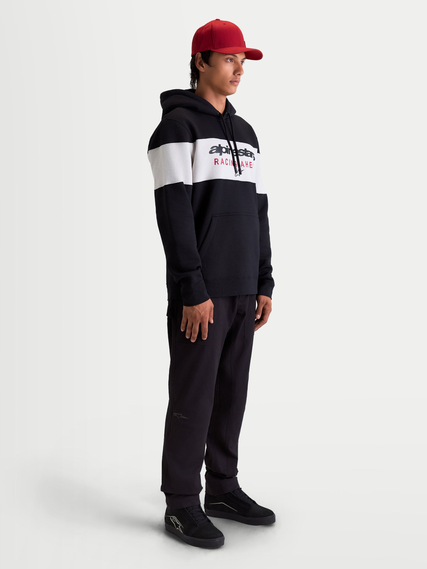 Felpa con cappuccio Alpinestars Cubic - Nero/Cemento