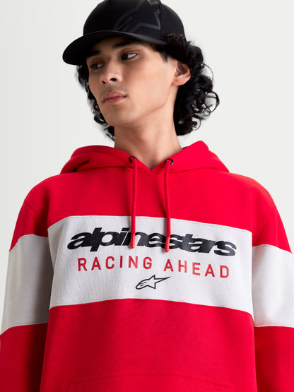 Sweat à capuche Alpinestars Cubic - Rouge/Gris ciment