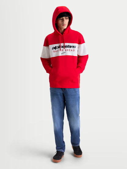 Sweat à capuche Alpinestars Cubic - Rouge/Gris ciment