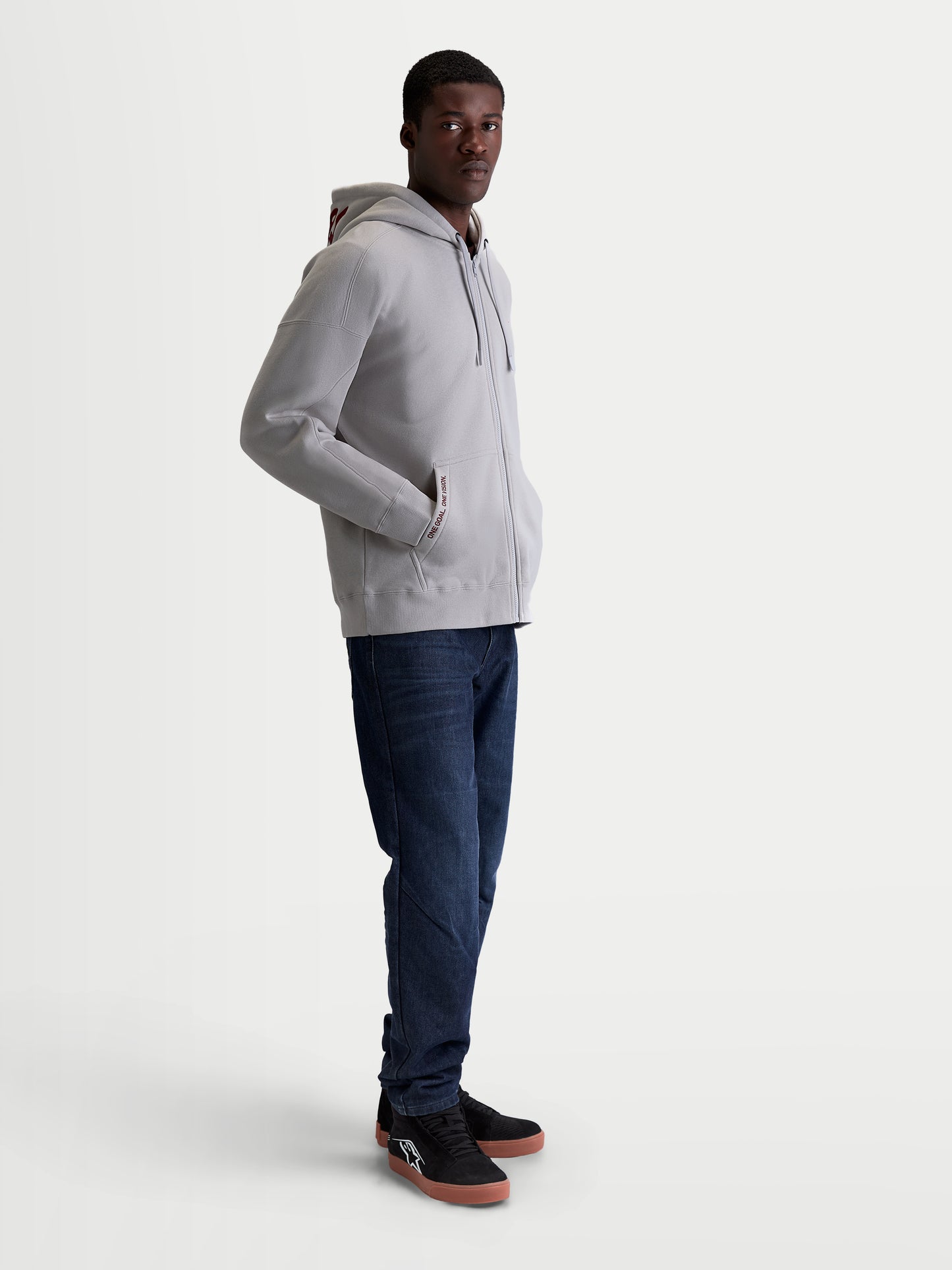 Sweat à capuche oversize Alpinestars Pioneer - Gris ciment