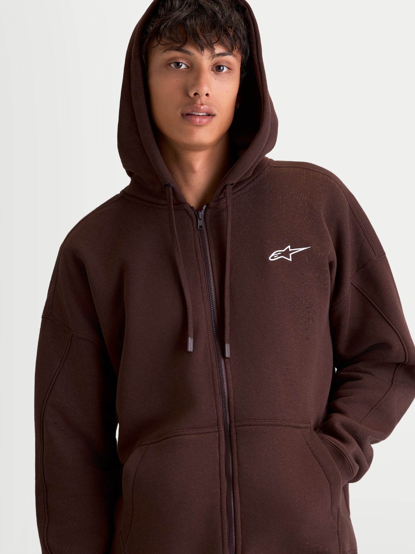 Sweat à capuche oversize Alpinestars Entity - Marron